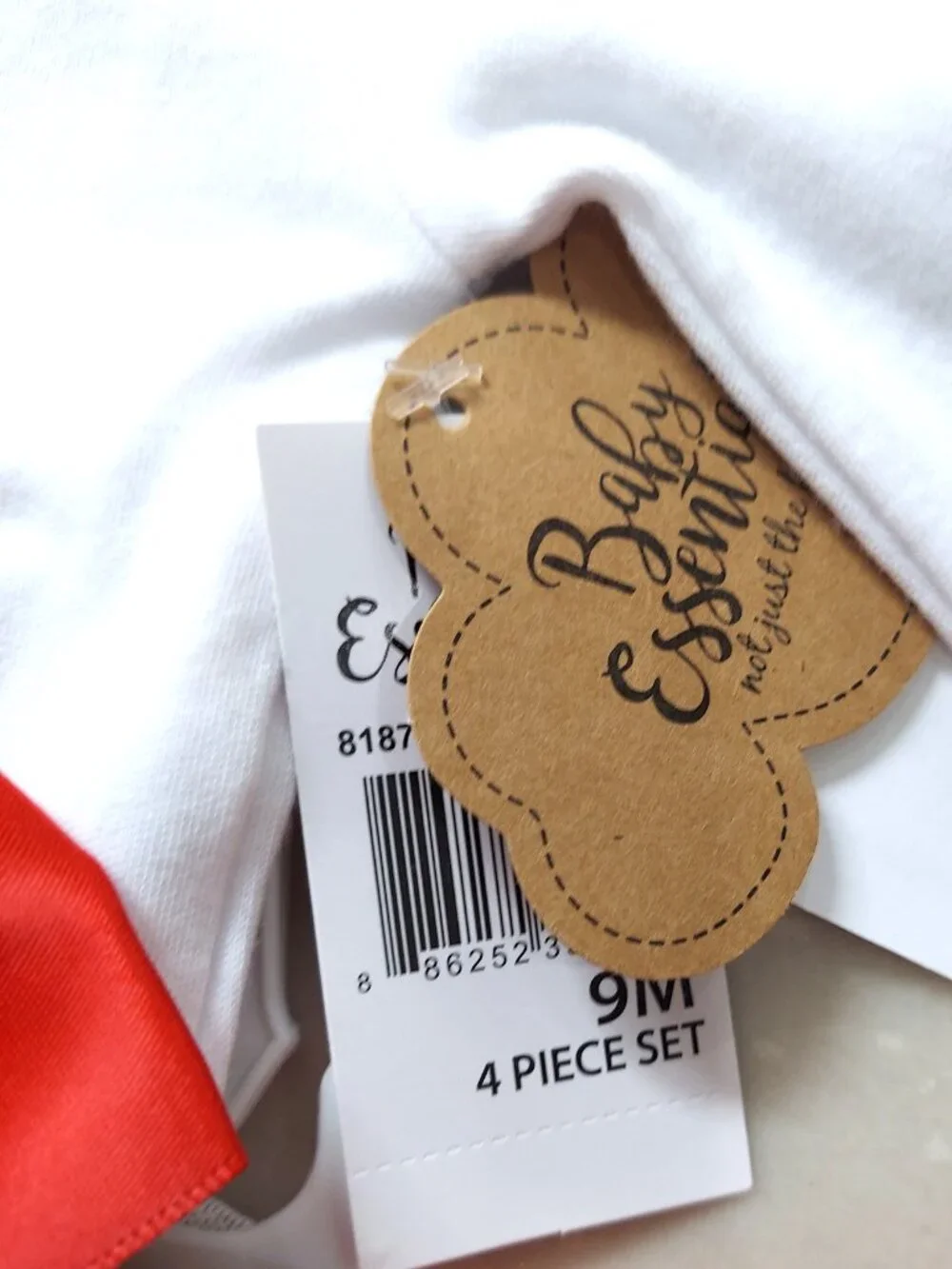 So cute! Holiday 4pc Baby Girl MY FIRST CHRISTMAS Outfit, 9 mos, NWT